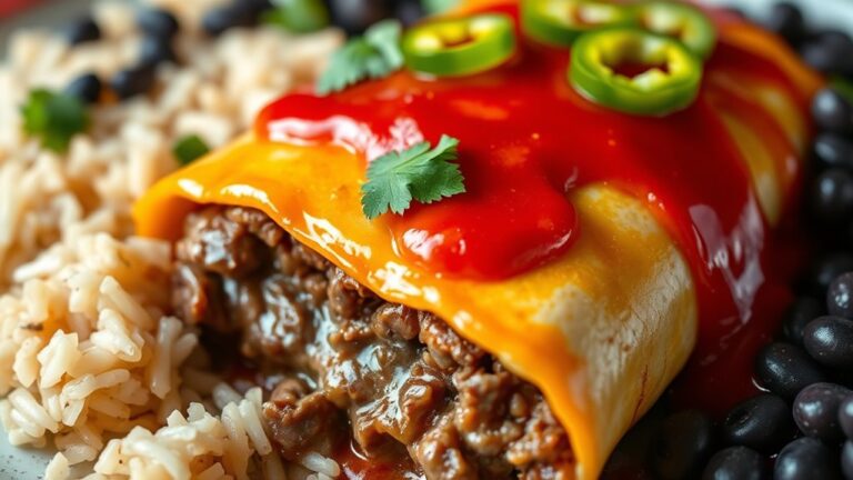 calorie content of beef enchiladas