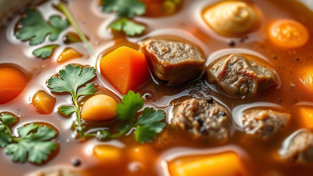 calorie count in beef broth