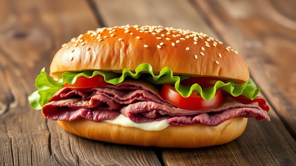 calories in roast beef