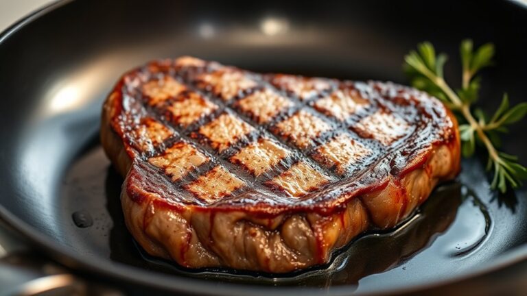 cooking steak on non stick