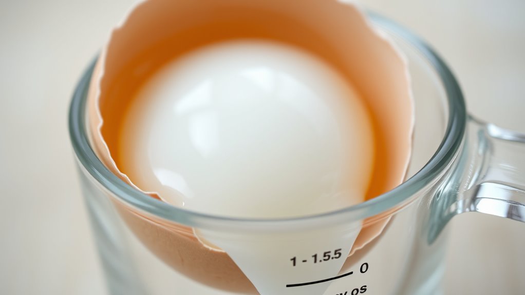 egg white weight varies