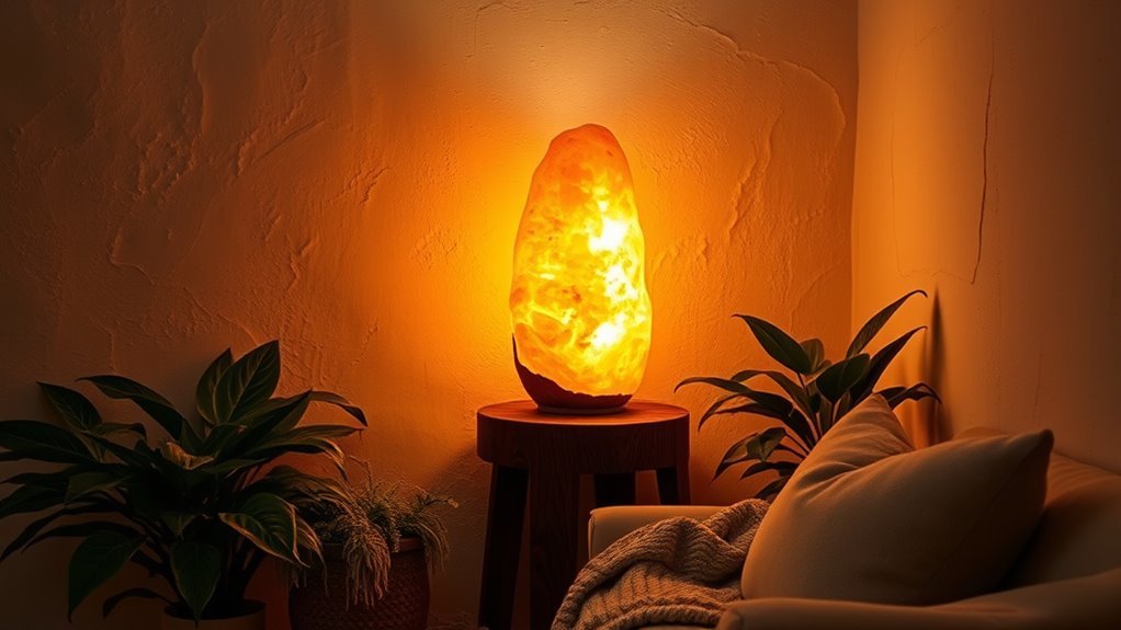 ideal location for salt lamp