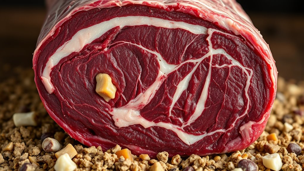 leg meat with connective tissue