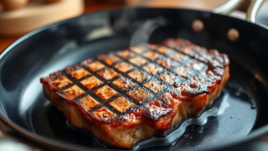 perfect non stick steak sear