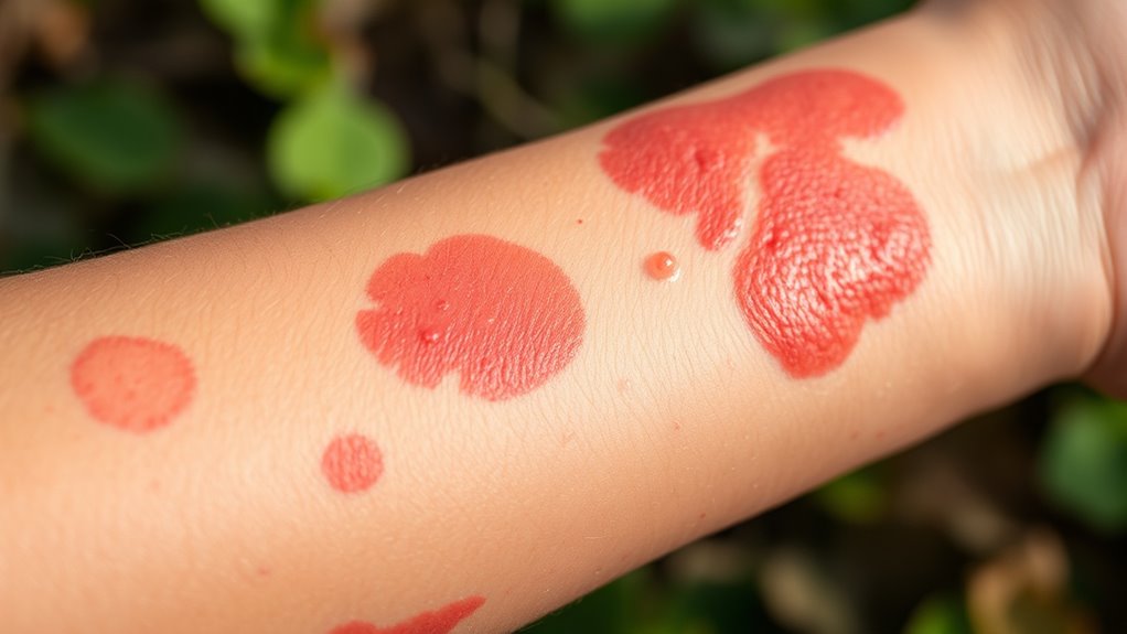 poison ivy causes skin reactions