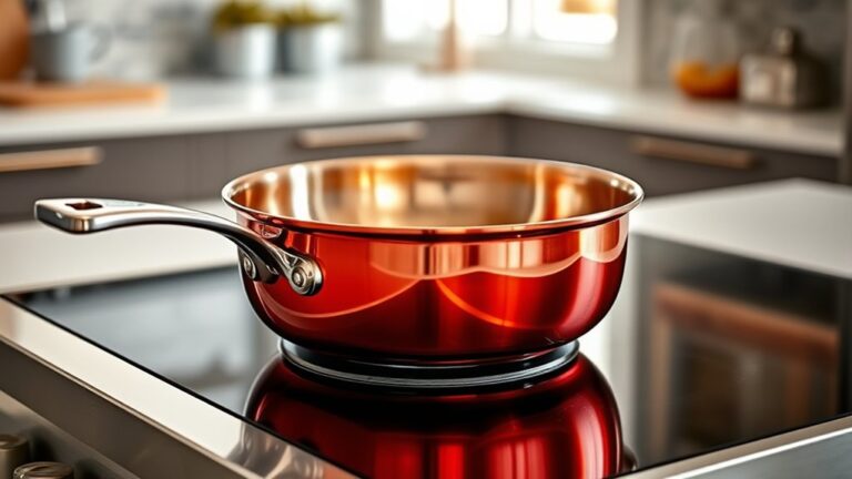 red copper pan oven safety