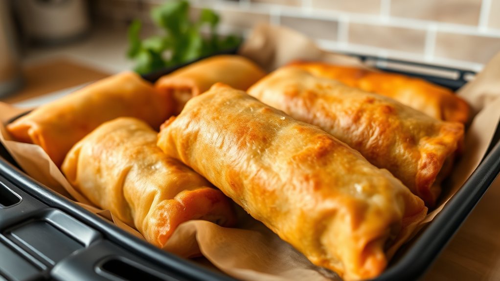 reheat egg rolls efficiently