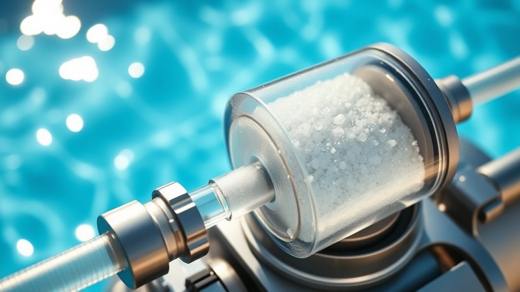 salt converts to chlorine