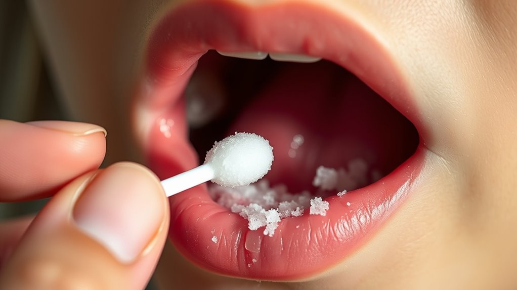 salt supports canker sore healing