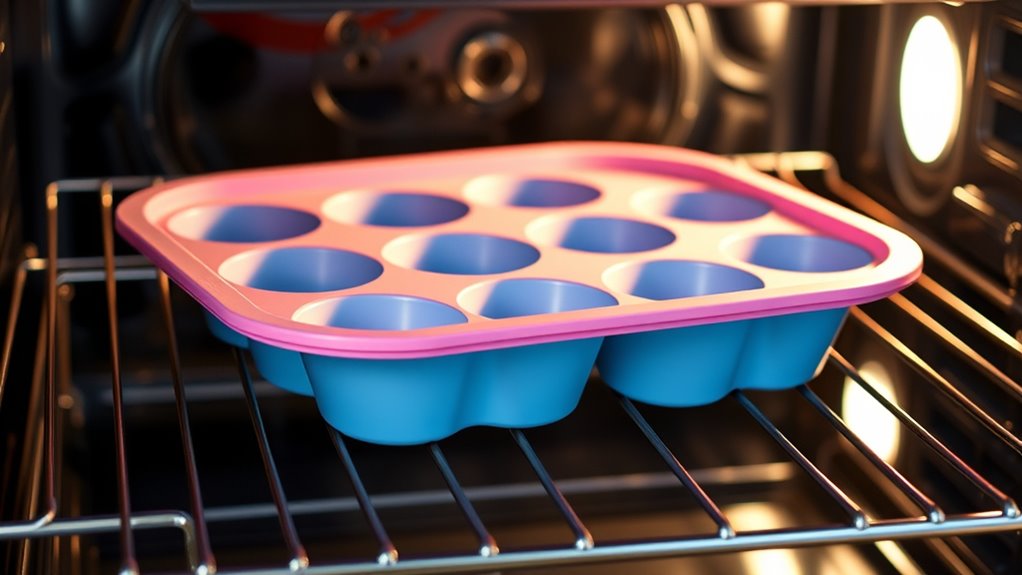 silicone muffin pan safety